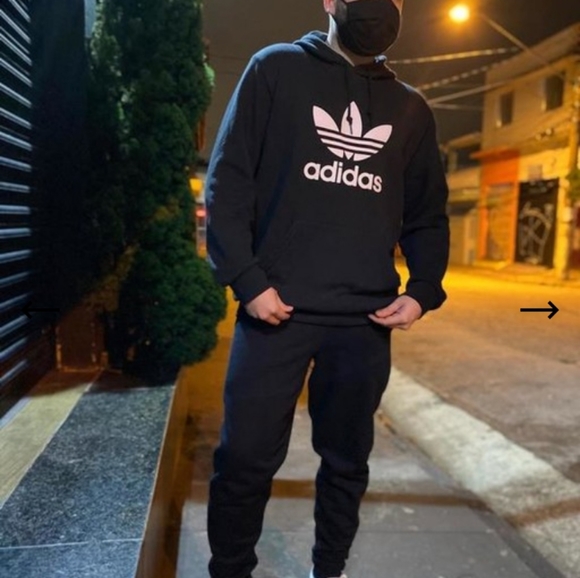 adidas Other - Adidas Hoodie Black Sz M